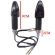 Par De Pisca Mini Seta Moto Scud Blade Esportivo Preto Carbono Com Lente Cristal + Fumê - Par