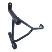 Protetor Motor Perna Mata Cachorro Pop 110 Pop110 Reforço P/ Manobras Gaiola Grau - Aurorense - Preto