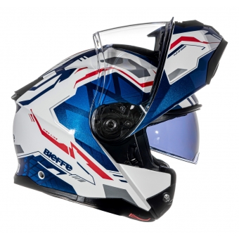Capacete Moto Robocop Bieffe Premium B- Dynamic Attractie Escamoteavel C/ Óculos Sol Lançamento