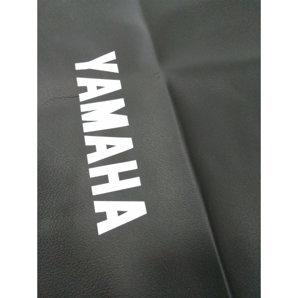 Capa De Banco Moto Xtz 250 Lander 2007 08 09 10 11 12 13 14 15 16 17 2018 C/ Escrita Yamaha Mod Original Preta - Preto