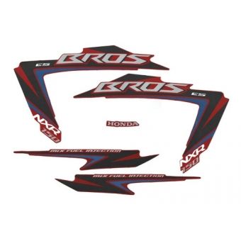 Kit Adesivos Faixa Bros 150 Es 2012 Vermelha Jogo Adesivo