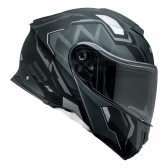 Capacete Moto Robocop Bieffe Premium B- Dynamic Attractie Preto Escamoteavel C/ Óculos Lançamento