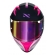 Capacete Moto Feminino Norisk Flow Run Roxo Rosa C/ Spoiler + Viseira Extra