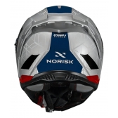 Capacete Moto Fechado Norisk Strada 2 Evoque Cinza Azul Vermelho C/ Óculos Interno Lançamento