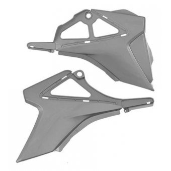 Sub Tampa Lateral Inferior Nxr Bros 150 2011 2012 2013 2014 Cinza Escuro Modelo original Tork