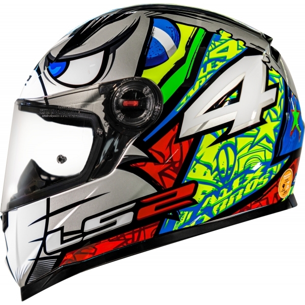Capacete Moto Fechado Ls2 Ff358 Classic Piloto 4 Moto Gp Alex Barros Masculino Feminino Lançamento