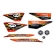 Kit Adesivos Faixas Moto XTZ 150 Crosser 2015 2016 Laranja Jogo Adesivo Modelo Original