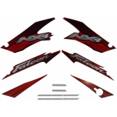 Kit Adesivos Faixa Nx 400 Falcon Vermelha 2002 Jogo Adesivo