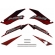 Kit Adesivos Faixa Nx 400 Falcon Vermelha 2002 Jogo Adesivo