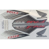 Kit Adesivos Faixa Honda Cg Fan 160 Branca 2018 Jogo Adesivo
