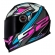 Capacete Moto Feminino Fechado Ls2 Ff358 Classic Xdron Cyan Rosa Esportivo C/ Selo Inmetro