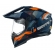 Capacete Moto Bieffe B-Trail Big Trail Xre Frontier Azul Laranja C/ Óculos Sol Lançamento