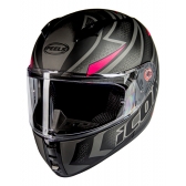 Capacete Moto Feminino Esportivo Peels Icon 23 Fast C/ Selo Inmetro - Preto / Rosa
