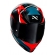 Capacete Moto Norisk Flow Razor Pulse Azul Preto Vermelho C/ Spoiler + Viseira Fumê Extra Lançamento - Preto Vermelho