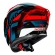 Capacete Moto Norisk Flow Razor Pulse Azul Preto Vermelho C/ Spoiler + Viseira Fumê Extra Lançamento - Preto Vermelho