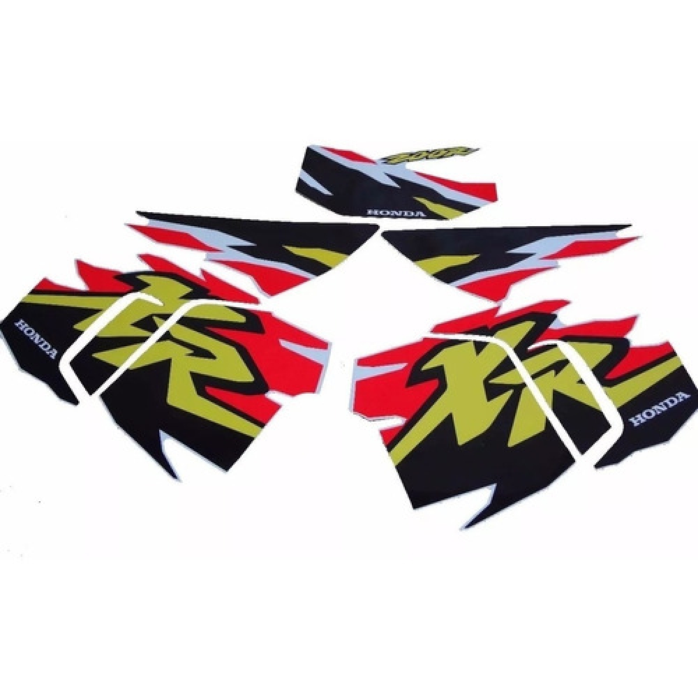 Kit Adesivos Faixa Xr 200 R Branca 1997 Jogo Adesivo