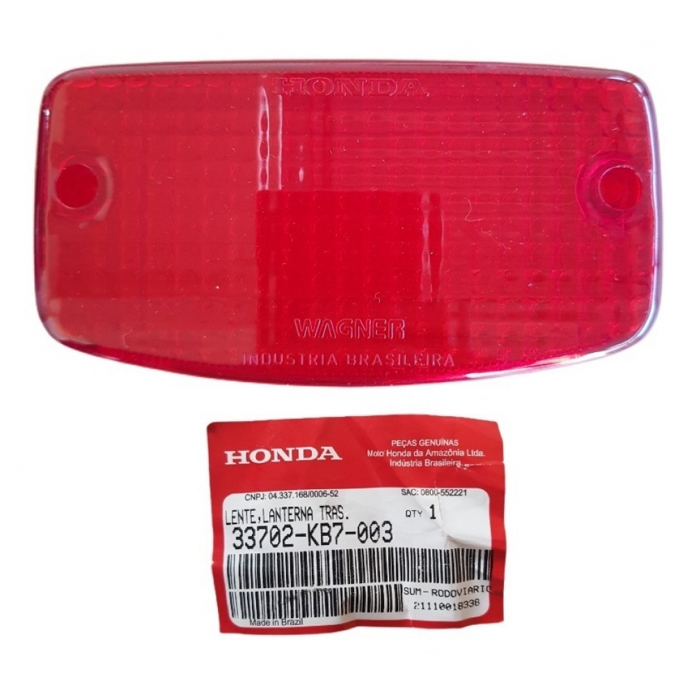 Lente Lanterna Freio Titan 125 1995 1996 1997 1998 1999 Today 125 Cbx 200 Strada Cb 500 Xlx 250 Original Honda