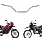 Guidão Guidom Moto Nxr Bros 160 Xre 190 Modelo Original Prata C/ Bucha Interna Fortuna