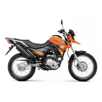 Kit Adesivos Faixas Moto XTZ 150 Crosser 2015 2016 Laranja Jogo Adesivo Modelo Original