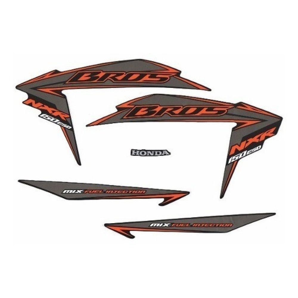 Kit Adesivos Faixa Nxr Bros 150 Esd Preta 2011 Jogo Adesivo