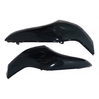 Par De Carenagem Aba Lateral Superior Tanque Moto Xtz 250 Lander Preta  2020 2021 2022 2023 2024