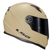Capacete Moto Fechado Ls2 Ff358 Classic Monocolor Sand Bege Areia Fosco Esportivo C/ Selo Inmetro