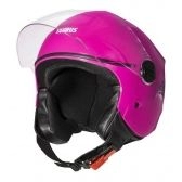 Capacete Aberto Feminino Moto Joy23 Joy 23 By Taurus Custom Vintage Rosa C/ Acabamento Interno Couro - Rosa Escuro