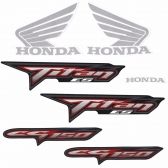 Kit Adesivos Faixa Moto Titan 150 Es 2008 Preta ( Jogo Adesivo ) - Jotaesse