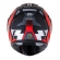Capacete Moto Robocop Escamoteável Norisk Route FF345 Speedmax Articulado C/ Óculos E Selo Inmetro - Preto Vermelho Fosco