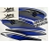 Kit Adesivos Faixas Suzuki Yes 125 An Azul 2011 Jogo Adesivo