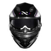Capacete Moto Norisk Ff302 Soul Grand Prix Bandeira Inglaterra Reino Unido C/ Óculos C/ Selo Inmetro