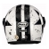 Capacete Moto Aberto Custom Moto Peels Mirage F21 Old Tank Preto Branco C/ Selo Inmetro