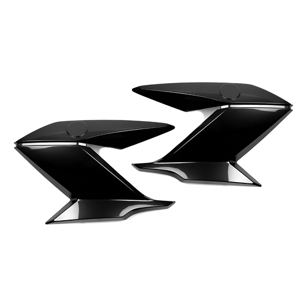 Par De Aba Lateral Tanque Moto Fazer 150 Preto 2014 2015 2016 2017 2018 Carenagem Modelo Original - Preta