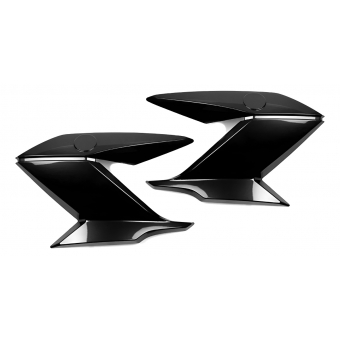 Par De Aba Lateral Tanque Moto Fazer 150 Preto 2014 2015 2016 2017 2018 Carenagem Modelo Original