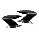 Par De Aba Lateral Tanque Moto Fazer 150 Preto 2014 2015 2016 2017 2018 Carenagem Modelo Original - Preta