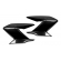 Par De Aba Lateral Tanque Moto Fazer 150 Preto 2014 2015 2016 2017 2018 Carenagem Modelo Original - Preta