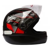 Capacete Moto Taurus Fórmula 1 Neo Preto Fosco Vermelho - Preto Vermelho