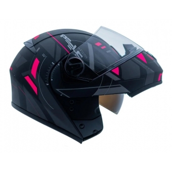 Capacete Moto Feminino Articulado Robocop Peels Urban U-Rb2 Dynamic Escamoteável C/ Óculos Interno C/ Selo Inmetro