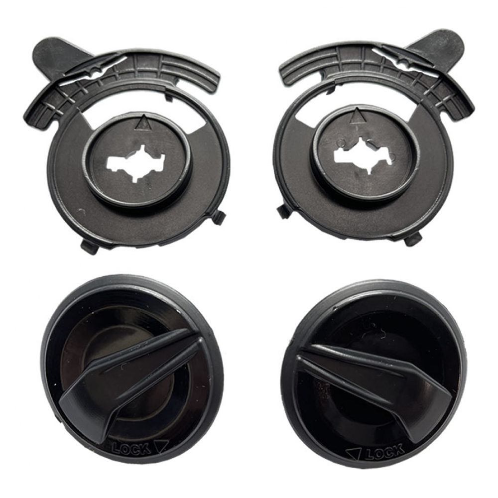 Kit Reparo Fixador Lateral Viseira Bieffe Vector Honda Hf2 Hf3 2018 Em Diante Original - Cristal