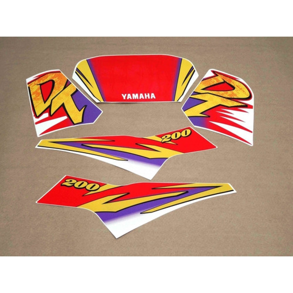 Kit Adesivos Faixa Dt 200 1995 Branca Jogo Adesivo