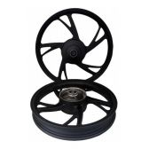 Roda Liga Leve Rodão Moto Biz 125 Ks/Es 2006 em Diante / Biz 100 2012/15 5 Pontas Pé Galinha Preta - Scud