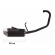 Escapamento Escape Moto Ybr 125 Factor Esportivo Mini Tri Oval Preto Fortuna