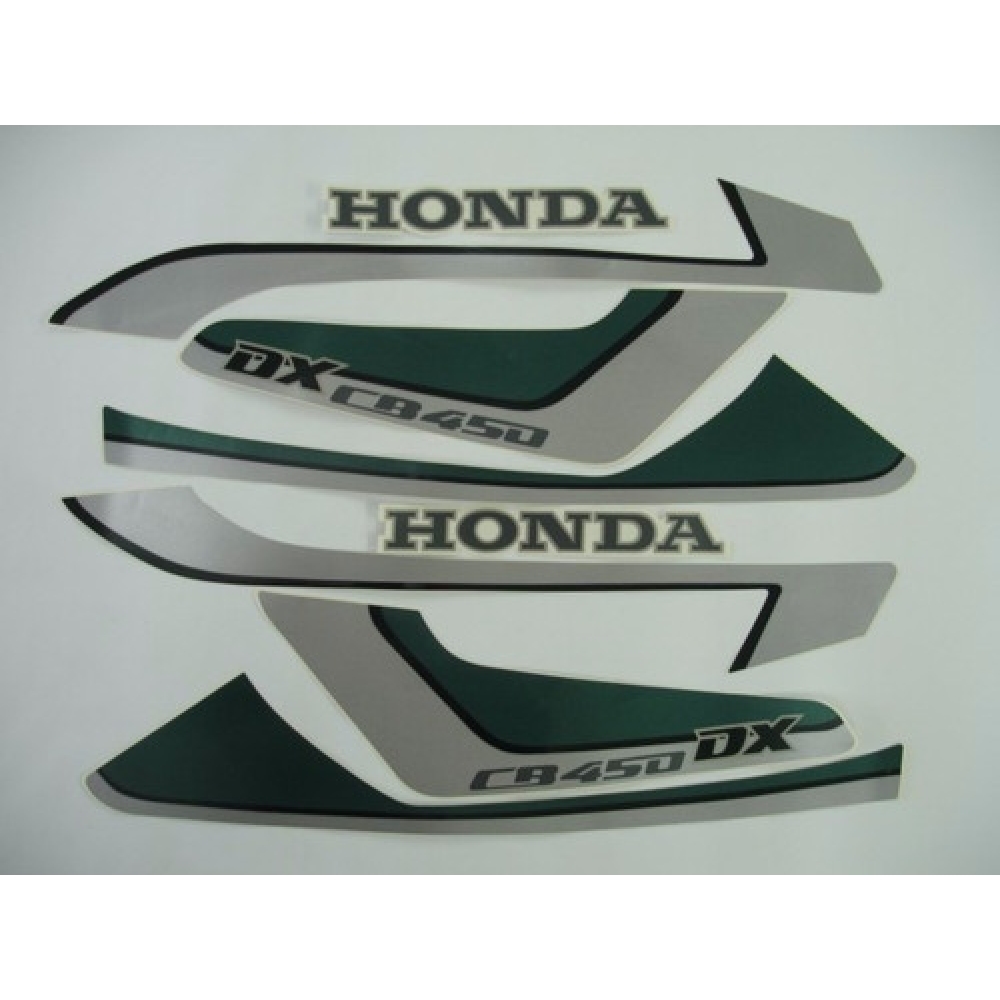Kit Adesivos Faixa Cb 450 Dx Verde 1993 / 1994 Jogo Adesivo