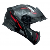 Capacete Moto Robocop Bieffe Premium B- Dynamic Attractie Vermelho Escamoteavel C/ Óculos Lançamento