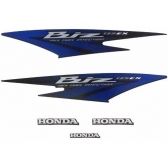 Kit Adesivos Faixa Biz 125 Ex Cinza Prata 2012 Jogo Adesivo