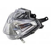 Farol Bloco Ótico Moto Fazer 250 2018 2019 2020 2021 2022 Optico Model Original C/ Lâmpada Led