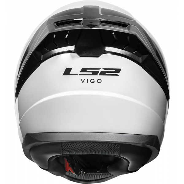 Capacete Moto LS2 FF810 Vigo Monocolor Preto Fosco Verde Militar Branco C/ Spoiler Masculino Feminino Lançamento - Branco