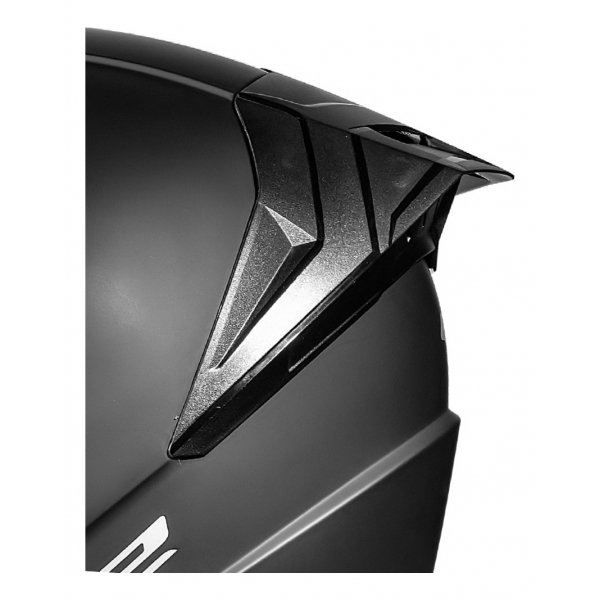 Capacete Moto LS2 FF810 Vigo Monocolor Preto Fosco Verde Militar Branco C/ Spoiler Masculino Feminino Lançamento - Preto Fosco