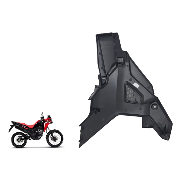 Tampa Lateral Direita Inferior Moto Xre Sahara 300 2024 2025 Original Honda 83501K3HB00 - Preto