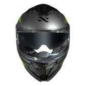 Capacete Moto Esportivo Fechado Norisk Strada 2 St Titanio Preto Amarelo C/ Óculos Interno Lançamento